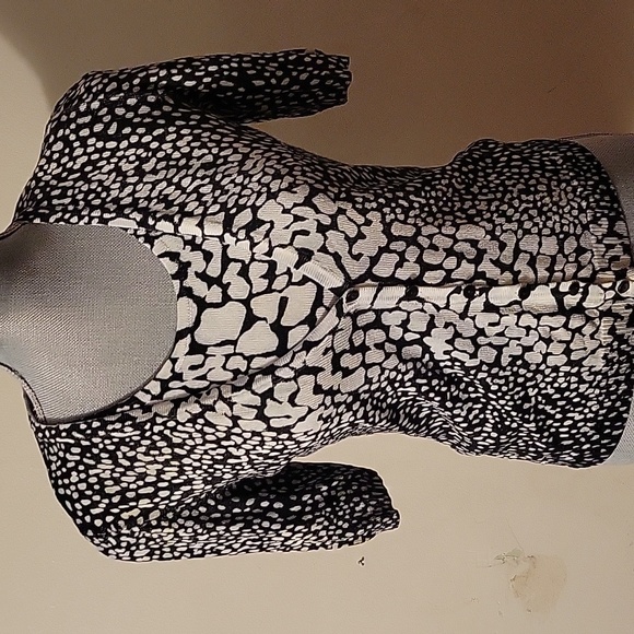 JONES New York NY Collection Black & White Cardigan Twin Sweater Set, Size PS - Picture 1 of 10